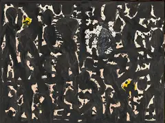 Crowd by Helmut Middendorf, 1991, Tusche und Tempera auf Leinwand, sold Jun 2018