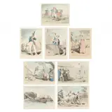 Eight Graphic Works by John Augustus Atkinson, Each a hand-colored etching and aquatint, sold Jul 2021