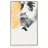 Portrait of Redon by George Lockwood, Woodblock print in colors, sold Jul 2021