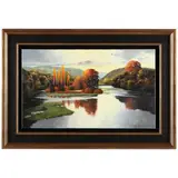 The Greenbrier at Alderson by Max Hayslette, Oil on canvas, sold Jul 2021