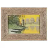 Lakeshore Twilight by Carl Schmidt, Oil on canvas board, sold Jul 2021