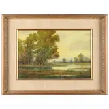 Landscape by Edward Diers, Oil on board, sold Jul 2021