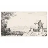 Landscape Engraving by Sébastien Le Clerc, Engraving, sold Jul 2021