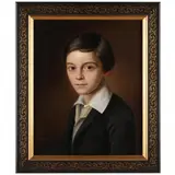 Portrait of a Boy by M. Aumayr, Oil on canvas (lined), sold Jul 2021