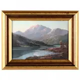 Loch Leven, Scotland by Douglas Falconer, Oil on board, sold Jun 2021