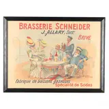 Brasserie Schneider by A. Quendray, Lithographic poster in colors, sold Jun 2021