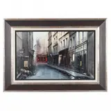 Rue St. Denis, Paris by Thomas Pradzynski, Oil on canvas, sold Jun 2021