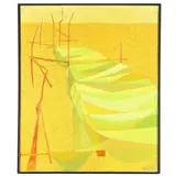 Nets in the Sun by Claude Howell, Oil on canvas (lined), sold Jun 2021