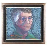 Old Fool Looking for Newest Moon by Maud Gatewood, Acrylic on canvas, sold Jun 2021