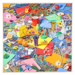 Still Life with Fortune Cookies by Danny Robinette, Acrylic on canvas, sold Jun 2021