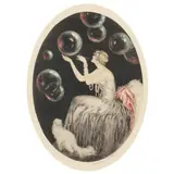 Bubbles by Louis Icart, Etching and aquatint in colors with additional hand coloring, sold Jun 2021