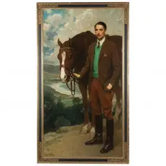 Portrait of Jo Mora, Jr. by Francis Luis Mora, Oil on canvas, sold Jun 2021