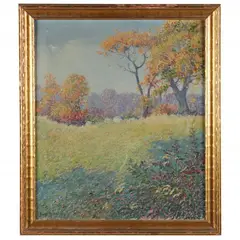 The Meadow by Dwight Blaney, Oil on canvas, sold Jun 2021