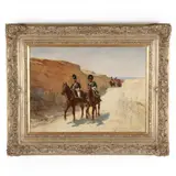 Military Procession in the Desert by Andrew Carrick Gow, Oil on cradled panel, sold Jun 2021