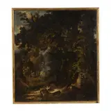 Garden Ruins by Ernst Erwin Oehme, Oil on canvas, sold Jun 2021