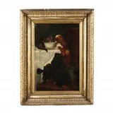 Tabby Cat and Two Cavalier King Charles Spaniels by John Charles Dollman, Oil on canvas, sold Jun 2021