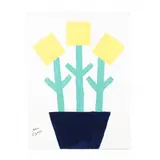 Three Yellow Flowers by Sam Ezell, Oil on canvas, sold May 2021