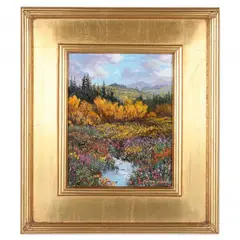 Aspens by Thomas DeDecker, Oil on canvas, sold May 2021