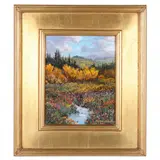 Aspens by Thomas DeDecker, Oil on canvas, sold May 2021