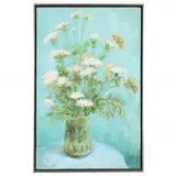 Still Life with Queen Anne's Lace by Alice Kershaw Kasdin, Oil on canvas, sold May 2021