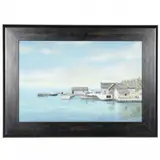 Weborg Fishing Dock by Robert Leland Pence, Oil on canvas, sold May 2021