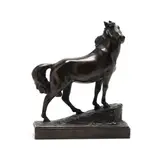 Bronze Horse by Paul Herzel, Dark patinated bronze, sold May 2021