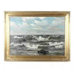 Mid Sea by Patrick von Kalckreuth, Oil on canvas, sold May 2021