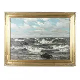 Mid Sea by Patrick von Kalckreuth, Oil on canvas, sold May 2021