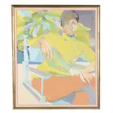 Portrait of a Woman by Joe Rowand, Oil on canvas, sold May 2021