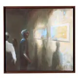 Exhibit Opening by Mark Kingsley, Oil on canvas, sold May 2021