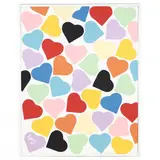 Abstract Heart Painting by Sam Ezell, Oil on canvas, sold May 2021
