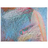 Untitled by Herb Jackson, Oil crayon on paper, sold May 2021