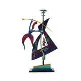 Big Bass Wood Sculpture by Werner Arnold, Contemporary, sold May 2021
