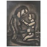 Bella Matribus Detestata (Wars, Detested by Mothers) by Georges Rouault, Etching, sold May 2021