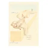 Purgatory Canto 21" from The Divine Comedy by Salvador Dalí, Wood engraving in colors, sold May 2021