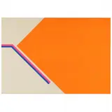 Hard-Edge Serigraph by Hsiao Chin, Serigraph in colors, sold May 2021