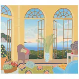 Cap Martin by Thomas McKnight, Serigraph in colors, sold May 2021