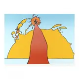 His Own Eclipse by Peter Max, Screenprint in colors, sold May 2021