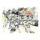 Untitled by Seymour Rosofsky, Gouache and watercolor on paper, sold May 2021
