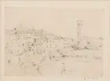 Utsikt från Assisi I by Axel Fridell, Drypoint engraving, sold Oct 2026