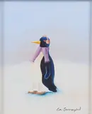 Penguin by Eva Svennergård, Oil painting, sold Oct 2026