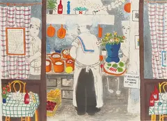 The Kitchen by Lennart Jirlow, Colour lithograph, sold Oct 2026