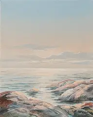 Coast by Brita Nordenberg, Oil painting, sold Oct 2026