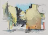Osedda aktörer by Berndt Wennström, Colour lithograph, sold Oct 2026