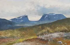 Lapporten by Olof Hermelin, Oil painting, sold Oct 2026