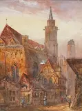 Frankfurt and Prague by Edward Nevil, Watercolours, sold Oct 2026