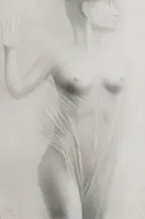 Model study by Oidentifierad Konstnär, Oil painting, sold Oct 2026