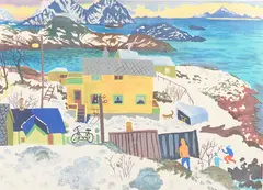 Motifs from Lofoten by Mona Huss Walin, Colour lithographs 2 pcs, sold Oct 2026