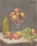 Fruit still life by Tyko Landberg, Oil painting, sold Oct 2026