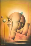 Composition by Bo Örn, Oil painting signed, sold Oct 2026
